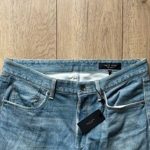 NWT Rag & Bone 4 Fit Miramar Terry Blue Jeans Men’s 33x31